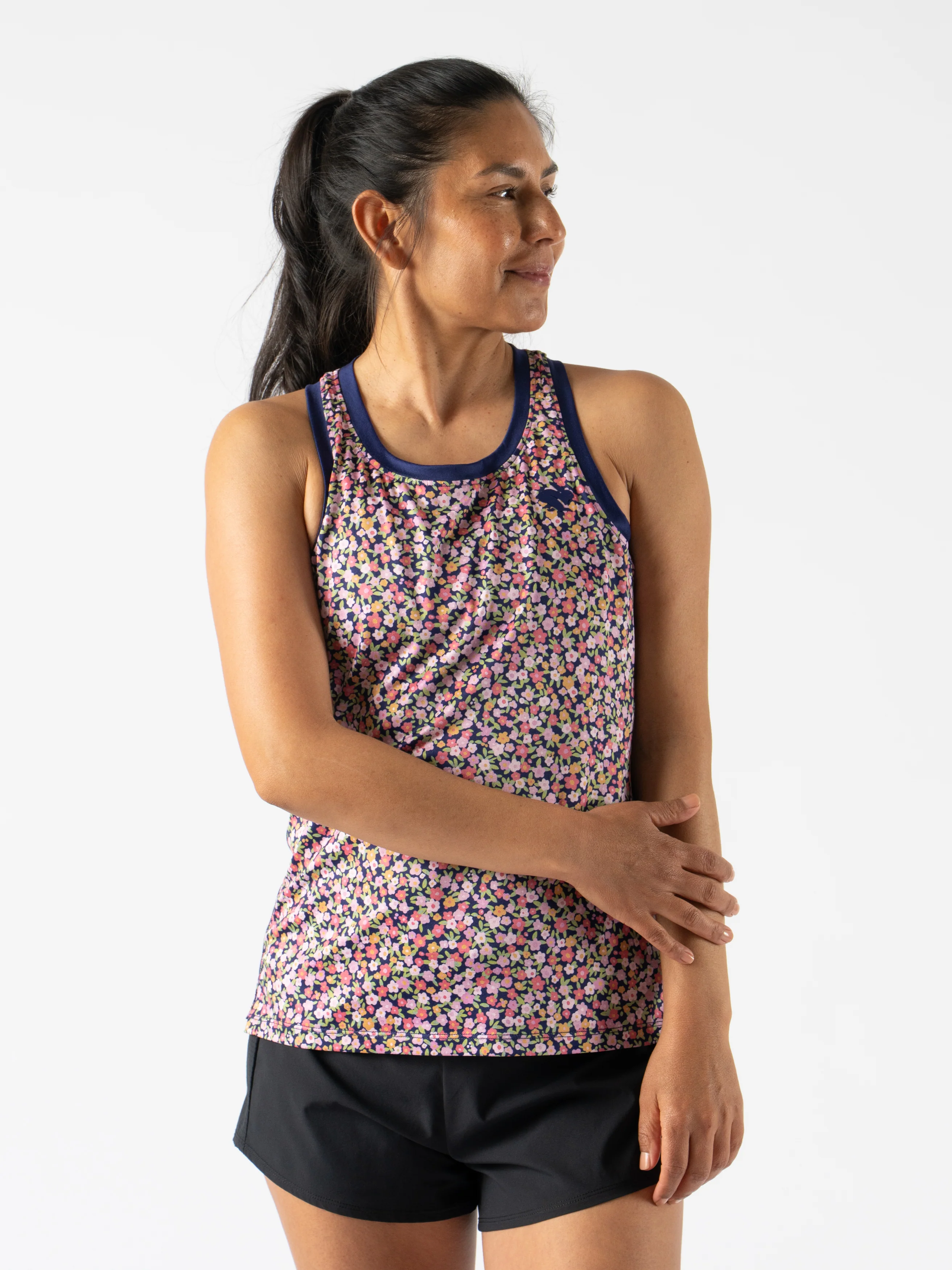 rabbit | Women's Mother Runner EZ Tank - Rhodonite Floral