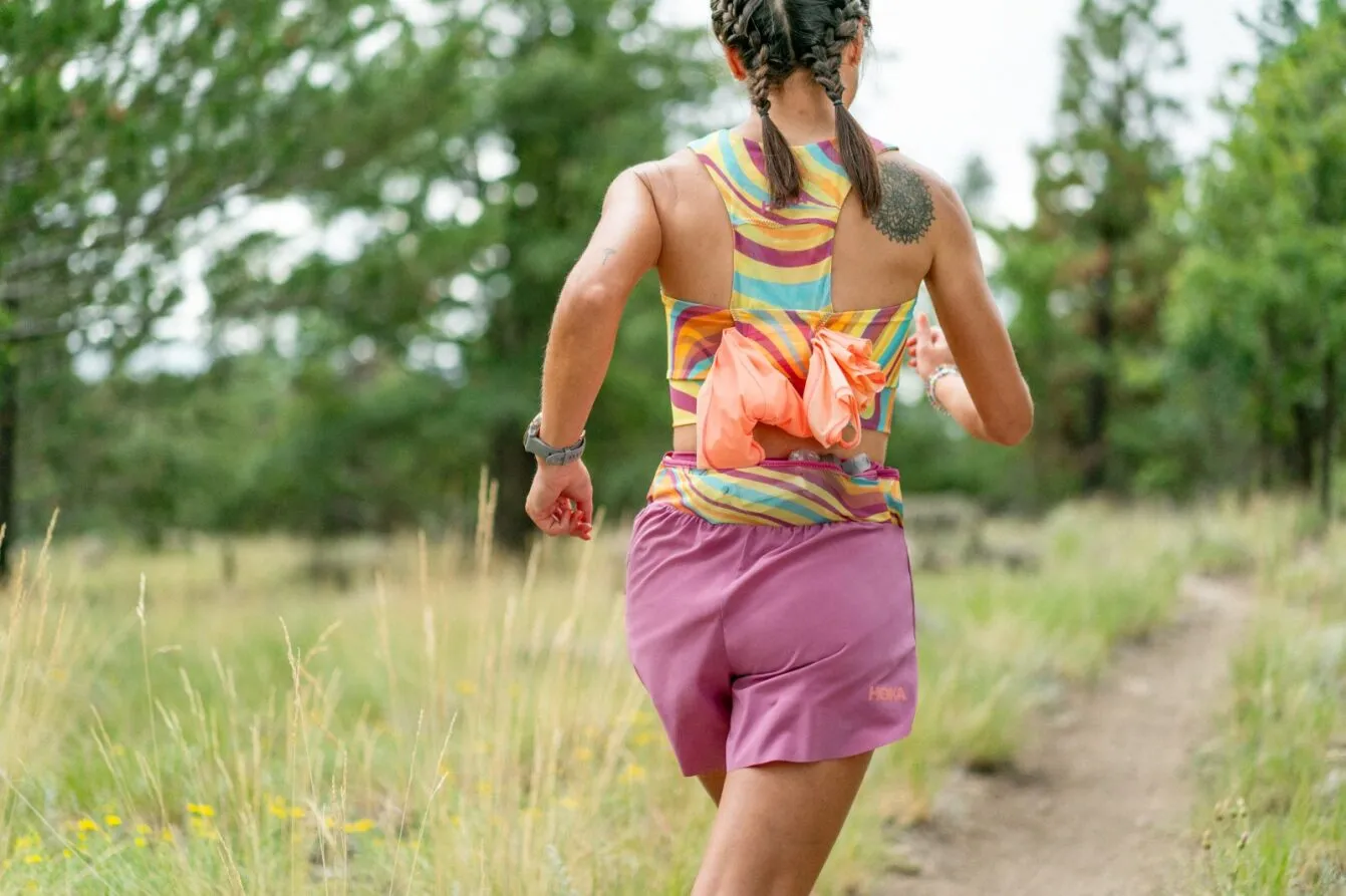Hoka WSER Kit | Women's Race Day Pocket Bra - Trail Topo