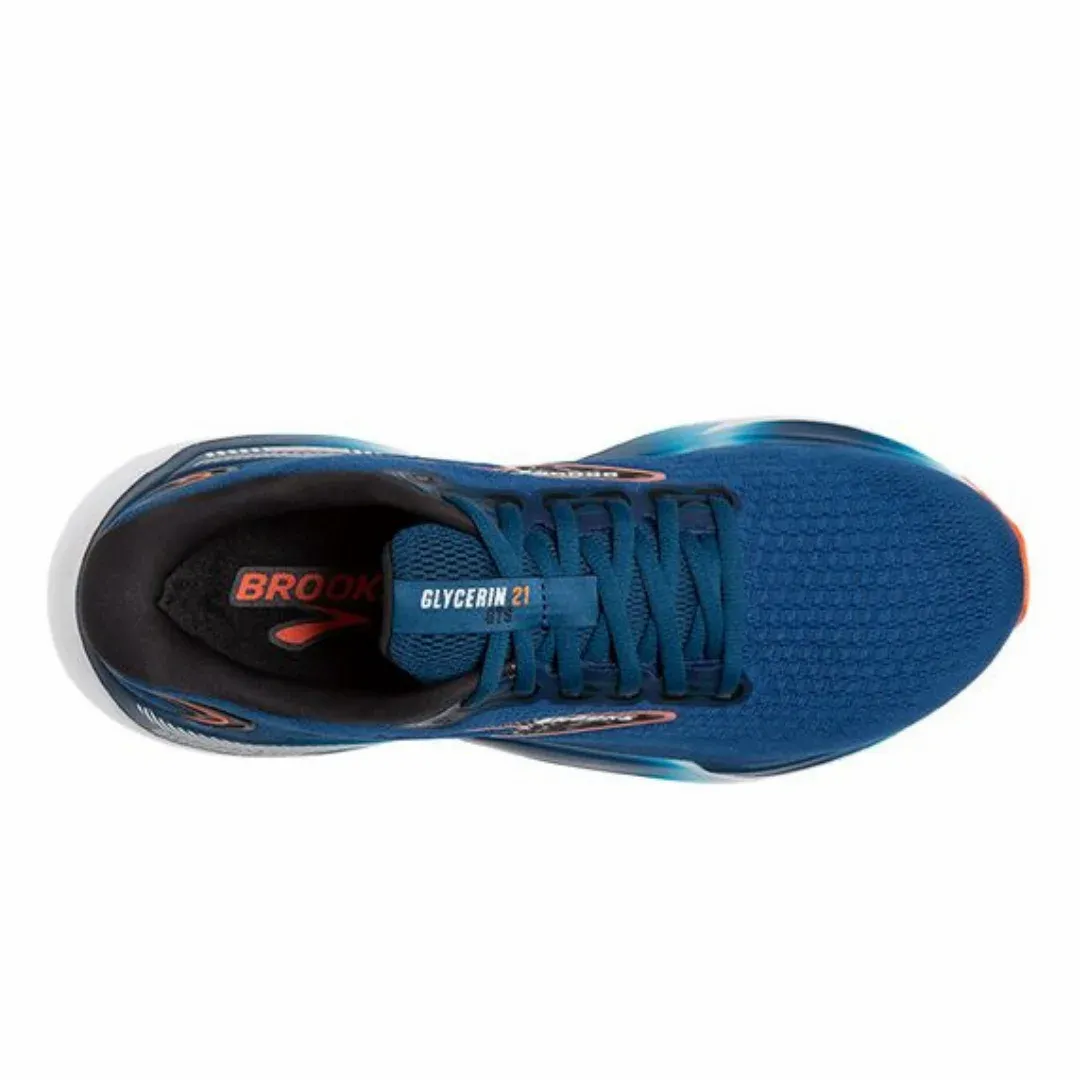 Brooks Glycerin GTS 21 Mens Running Shoes Blue Opal Black Size 10.5 Brooks Glycerin GTS 21 Men main image 2